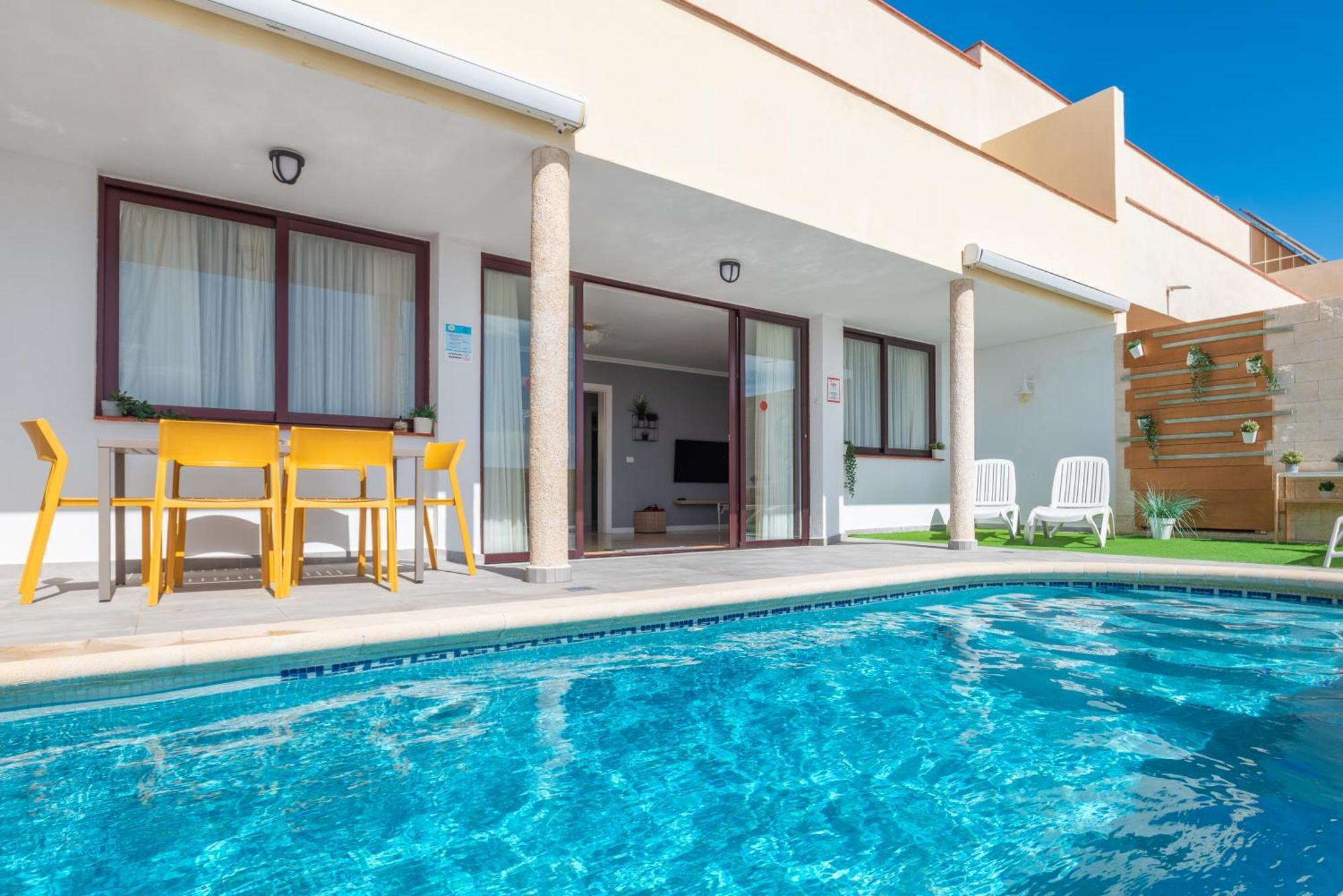 Casa Los Tejales With Climatized Private Pool El Médano Zewnętrze zdjęcie